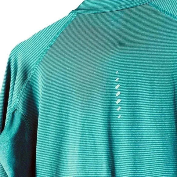 Columbia Teal Pull Over Athletic Shirt Partial Zip size L - Picture 6 of 7